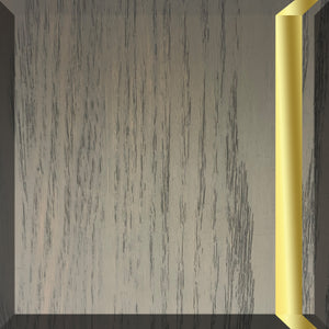ICERA Muse Wallhung Vanity 36-in, Ocean Grey with Satin Brass V-5136.034