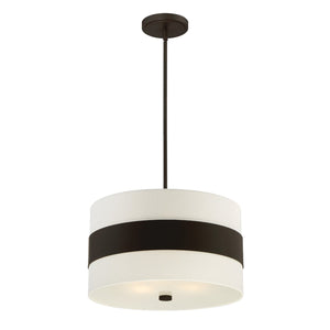 Libby Langdon for Crystorama Grayson 3 Light Dark Bronze Chandelier 295-DB