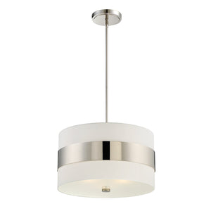 Libby Langdon for Crystorama Grayson 3 Light Polished Nickel Chandelier 295-PN