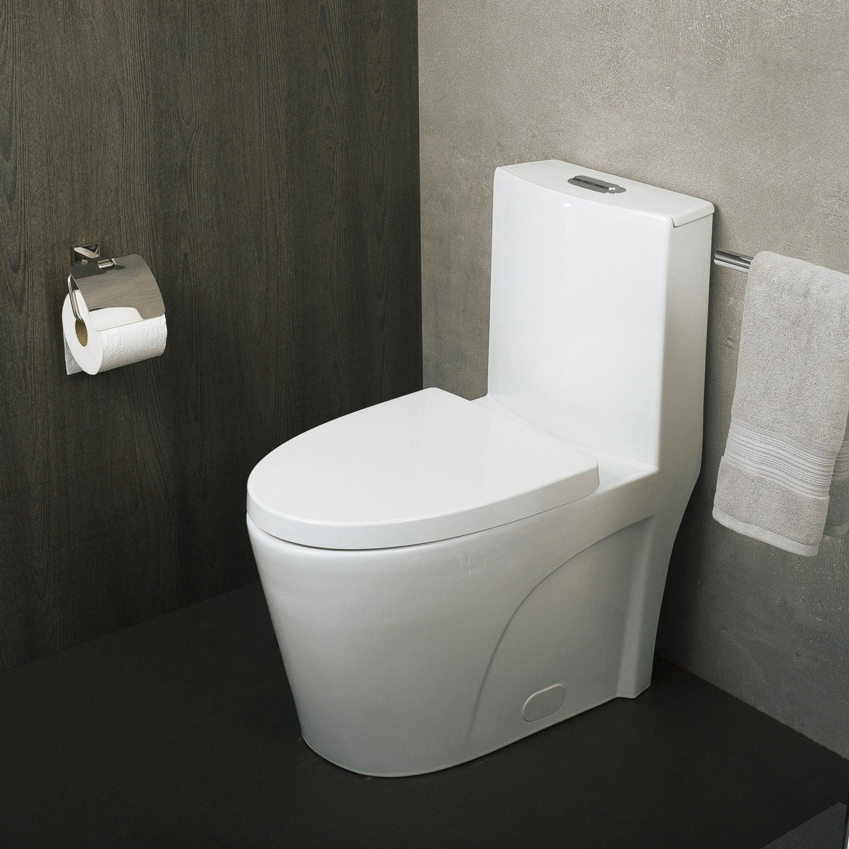 DAX Ceramic Siphonic Toilet One Piece, White BSN-CL12011
