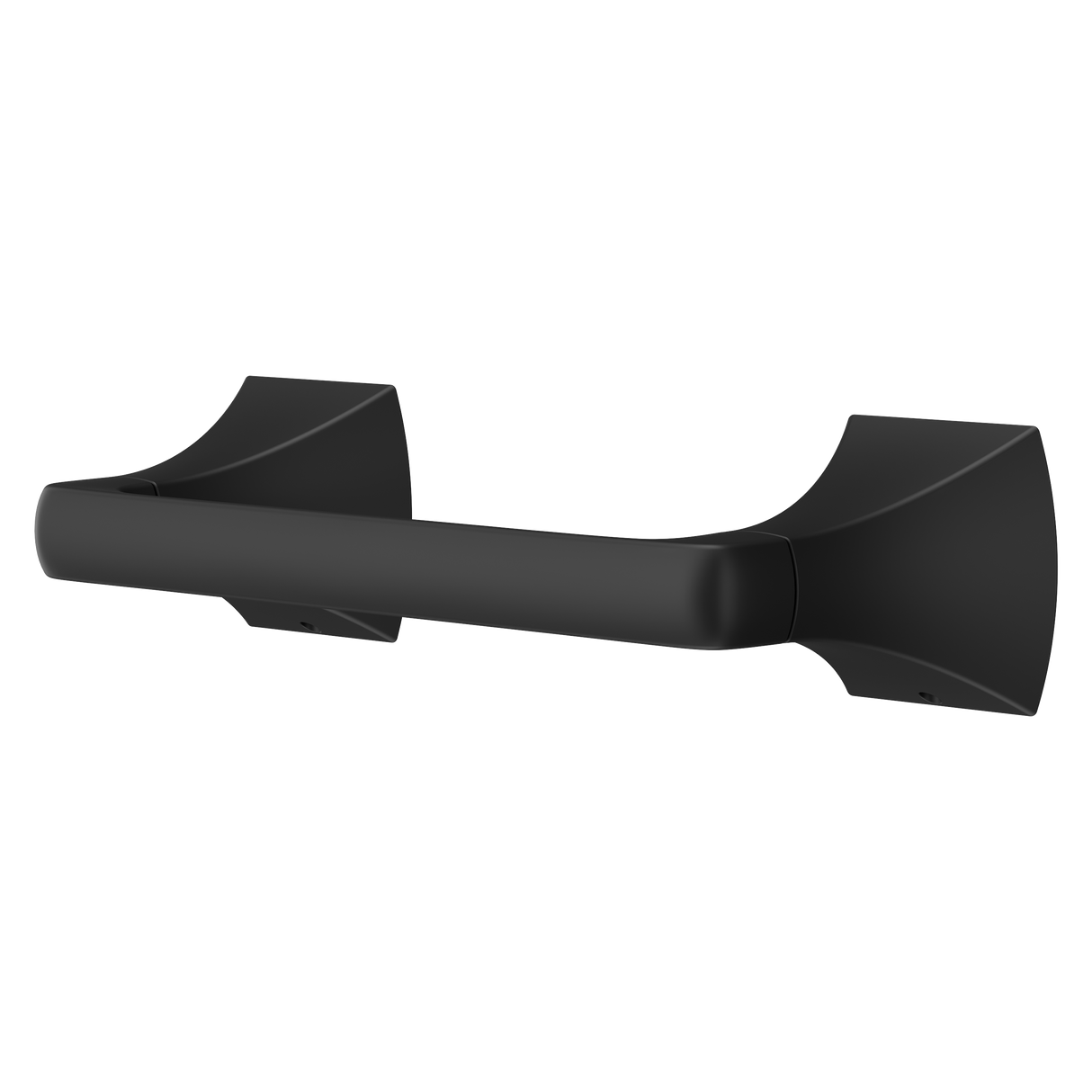 Soft Square Toilet Paper Holder in Matte Black