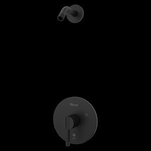 Brislin Shower trim, Showerhead not Included in Matte Black