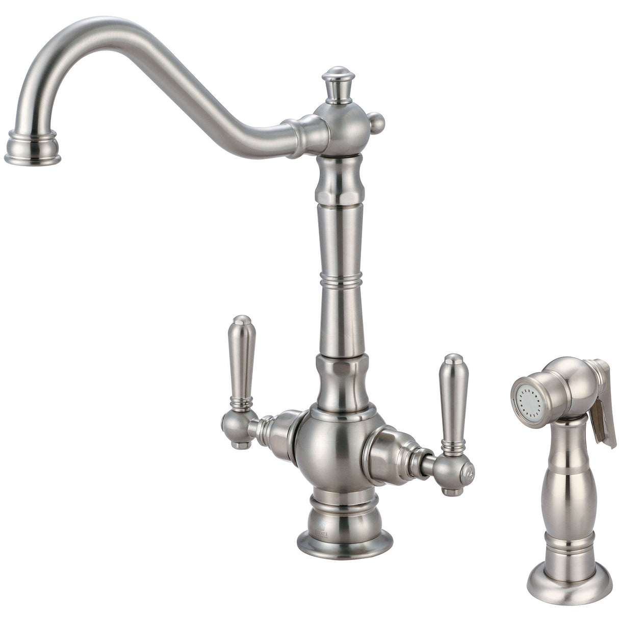 Pioneer 2AM401-BN Americana Two Handle Kitchen Faucet in Brushed Nickel