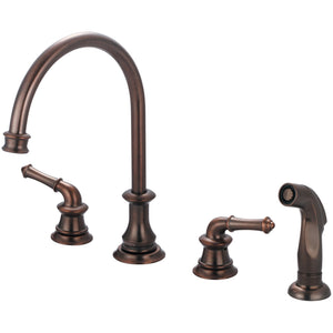 Pioneer 2DM201-ORB Del Mar Two Handle Kitchen Widespread Faucet in Oil Rubbed Bronze