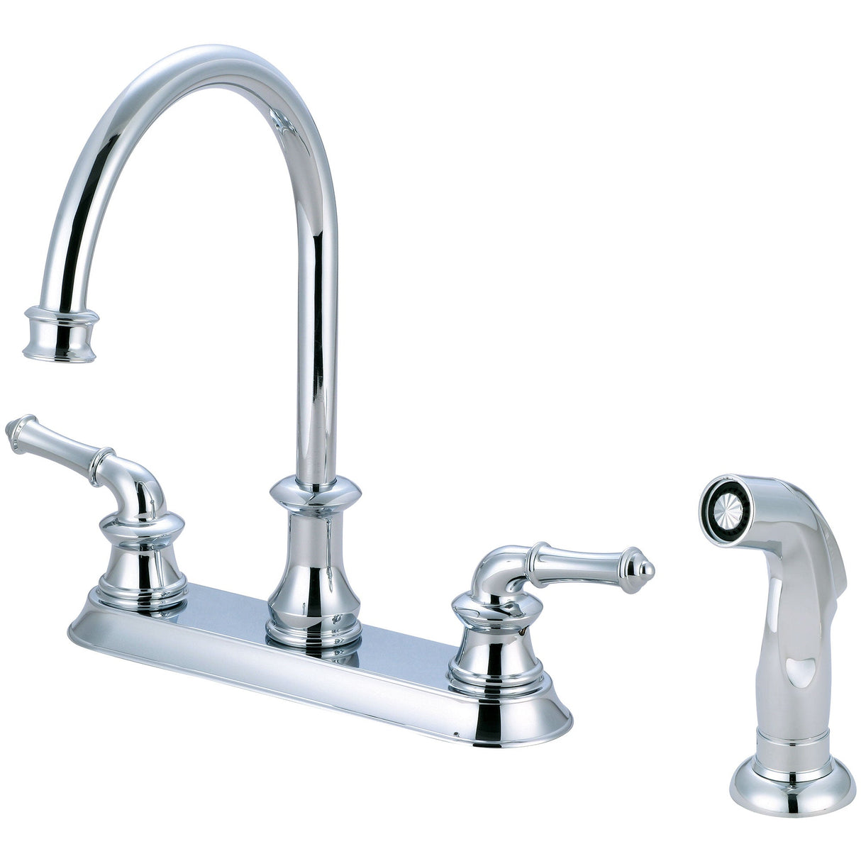 Pioneer 2DM301 Del Mar Two Handle Kitchen Faucet in Polished Chrome