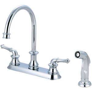 Pioneer 2DM301 Del Mar Two Handle Kitchen Faucet in Polished Chrome