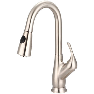 Pioneer 2LG250-BN Legacy Single Handle Pull-Down Kitchen Faucet in Brushed Nickel