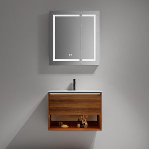 Blossom Bergen 30" Vanity with Dual LED Illumination - Adjustable Lighting and Sleek Storage Design