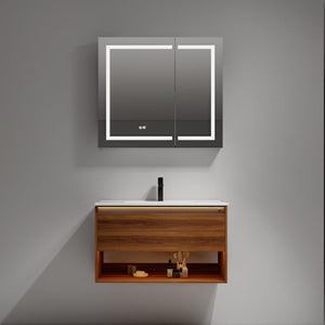 Blossom Bergen 36" Vanity with Dual LED Illumination - Adjustable Lighting and Soft-Close Drawer
