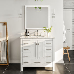 Eviva Hampton 36 White Bathroom Vanity