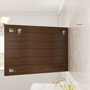 Eviva Reflection 42" x 32" Rectangular Gray Oak Wooden Framed Mirror
