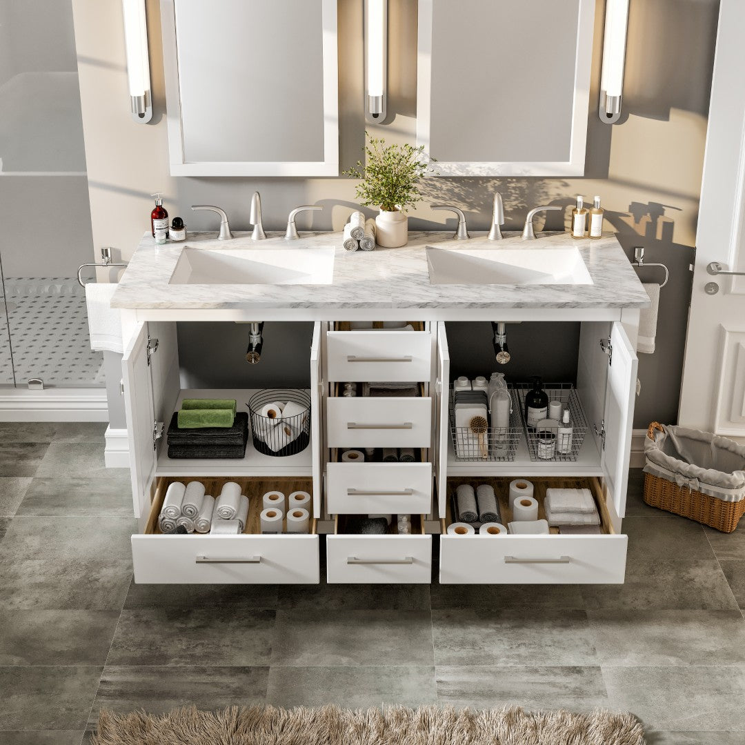 Eviva Aberdeen 60 White Bathroom Vanity