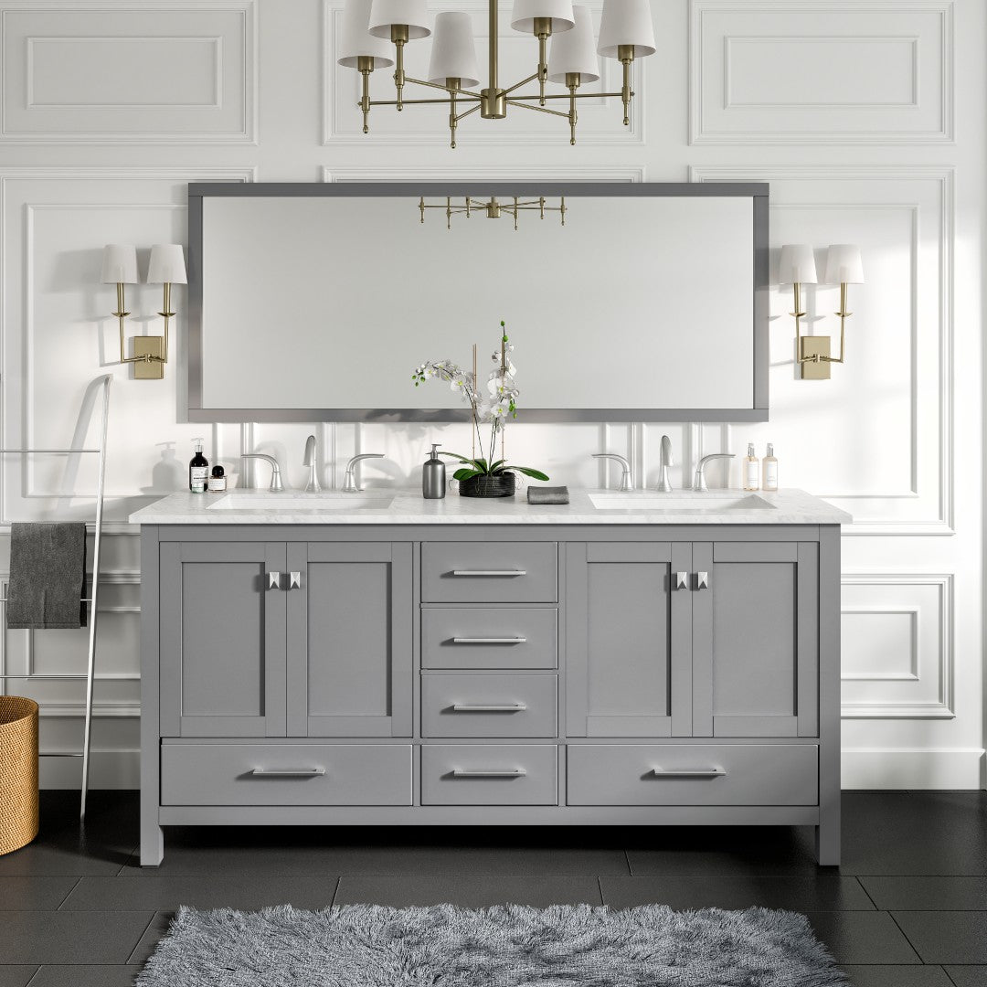 Eviva Aberdeen 72 Gray Bathroom Vanity