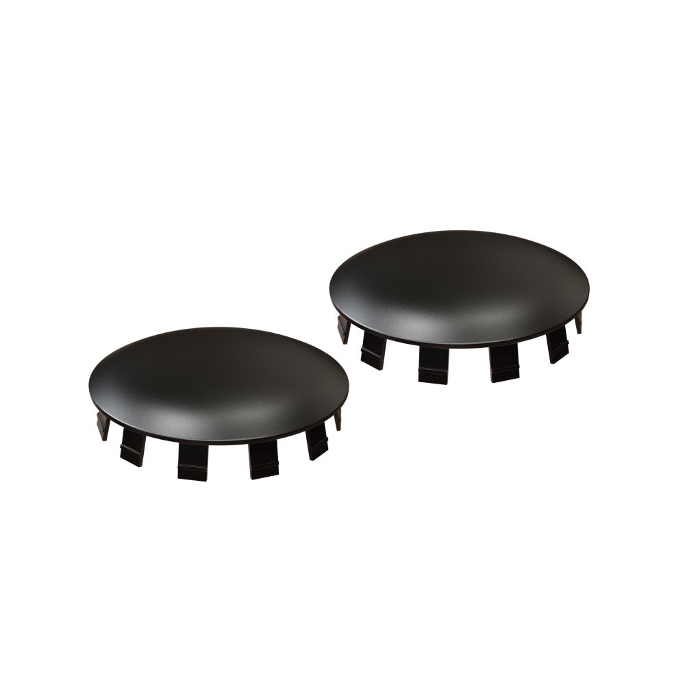 Dual Flush Toilet Round Cover Caps - Matte Black