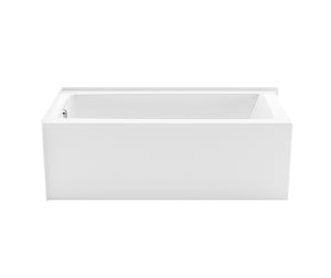 MAAX 106814-000-002-102 Mackenzie Corner 6032 AFR AcrylX Corner Right-Hand Drain Bathtub in White