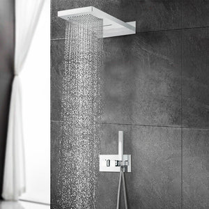 DAX Stainless Steel Shower System Thermostatic Mixer with 2 Functions, Chrome DAX-9003-CR