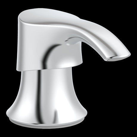 Pfister Transitional Round Soap Dispenser with SoloTilt in Polished Chrome