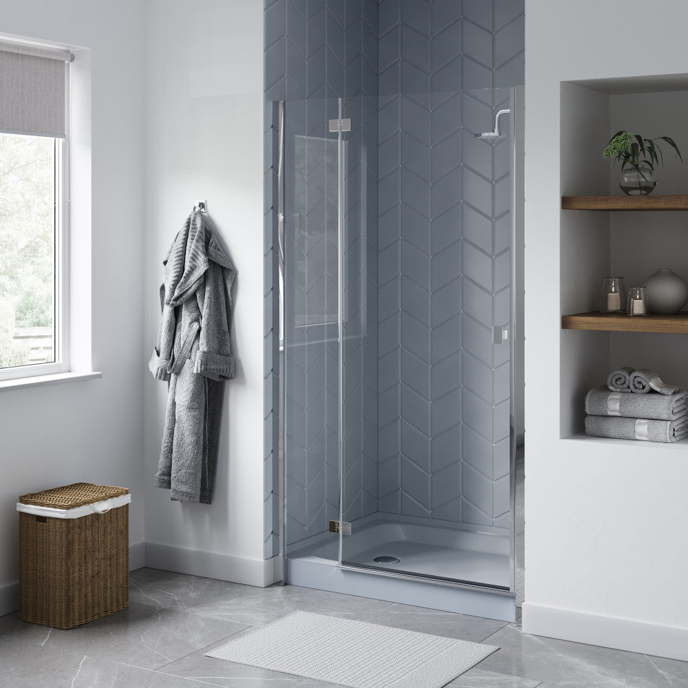 Voltaire 48 x 36 Single-Threshold, Left-Hand Drain, Shower Base in Grey