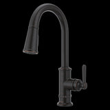 Port Haven 1-Handle Pull-Down Kitchen Faucet in Tuscan Bronze