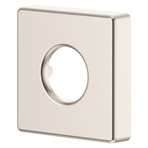 Modern Square Shower Arm Flange in Brushed Nickel