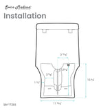 Hugo One-Piece Elongated Toilet Dual-Flush 1.1/1.6 gpf, Touchless