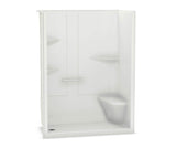 MAAX 107003-NC-000-001 ALLIA SH-6034 Acrylic Alcove Center Drain One-Piece Shower in White