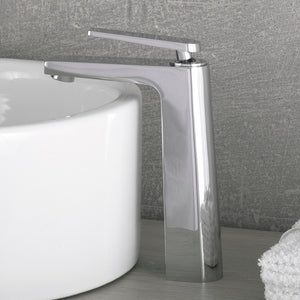 DAX Brass Single Handle Vessel Bathroom Basin Faucet, Chrome DAX-9802A