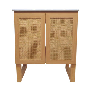 Arles 30" Freestanding Bathroom Vanity in Natural Oak with Sink Top