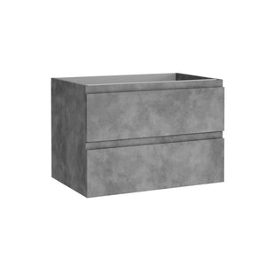 DAX Pasadena Engineered Wood and Porcelain Onix Basin with Single Vanity Cabinet, 28", Cement DAX-PAS012881-ONX
