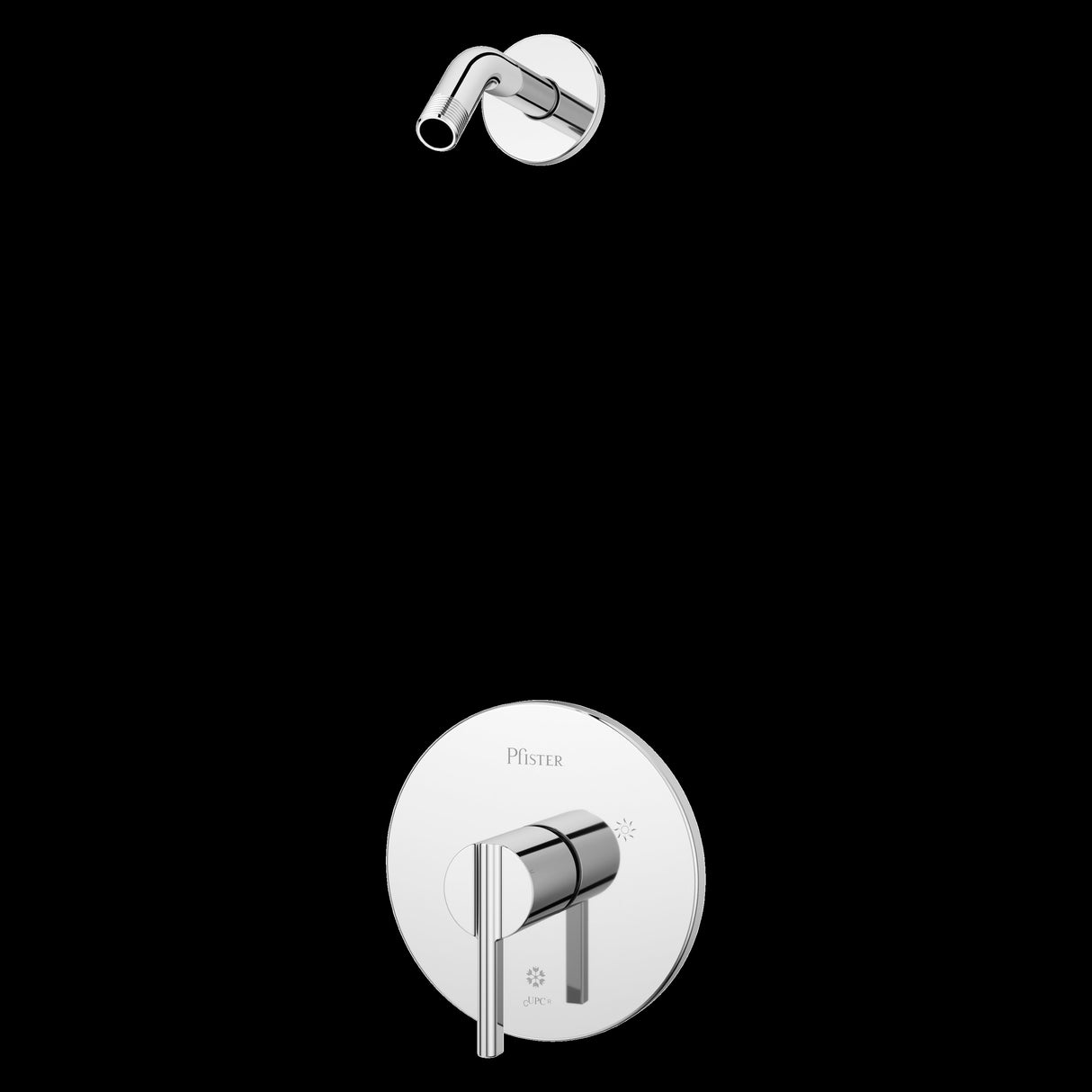 Brislin Shower trim, Showerhead not Included in Polished Chrome