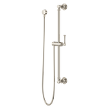 Transitional Round 30 in. Slide Bar with 60 in. Hose in Polished Nickel