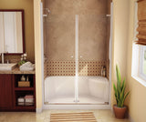 MAAX 145032-000-002-084 SPS 3448 AcrylX Alcove Shower Base with Center Drain in White