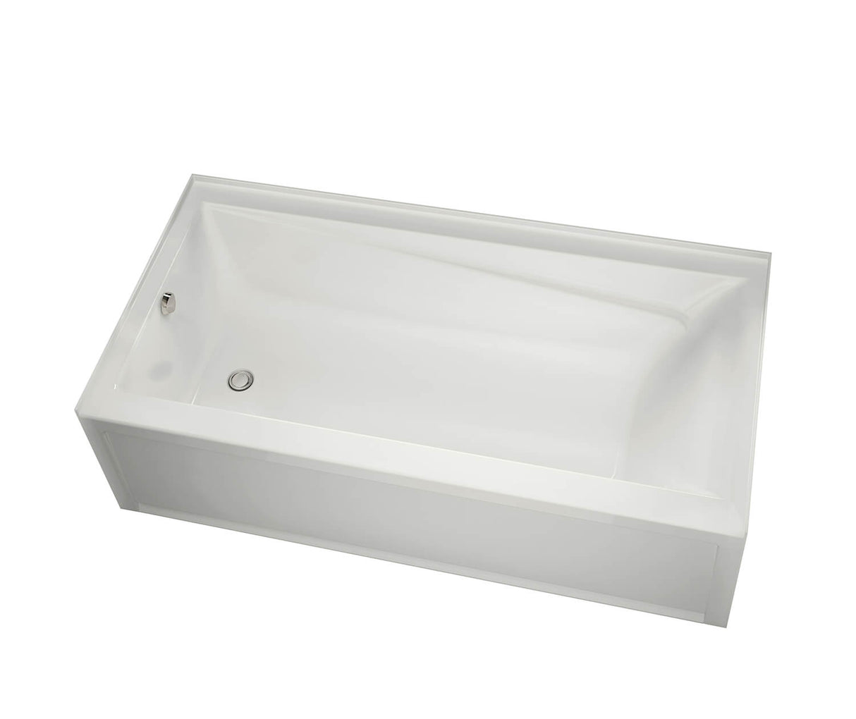 MAAX 105456-000-001-001 New Town 6032 IFS Acrylic Alcove Left-Hand Drain Bathtub in White