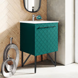 Annecy 24" Bathroom Vanity in Barracuda Teal