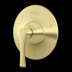 Rhen 1-Handle Tub & Shower Valve Only Trim in Brushed Gold