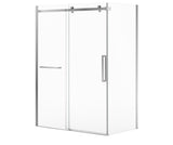 MAAX 134957-900-084-000 Halo Pro 60 x 36 x 78 3/4 in. 8mm Sliding Shower Door with Towel Bar for Corner Installation with Clear glass in Chrome