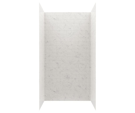 Swanstone MTMK96-3650 36 x 50 x 96 Swanstone Metro Subway Tile Glue up Shower Wall Kit in Carrara MTMK963650.221