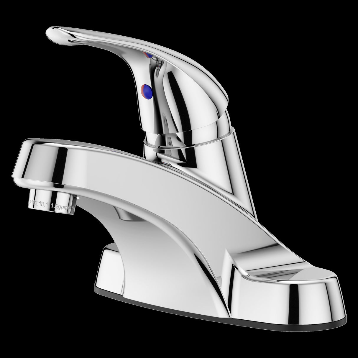 Pfirst Series Single Control 4" Centerset Bathroom Faucet in Polished Chrome