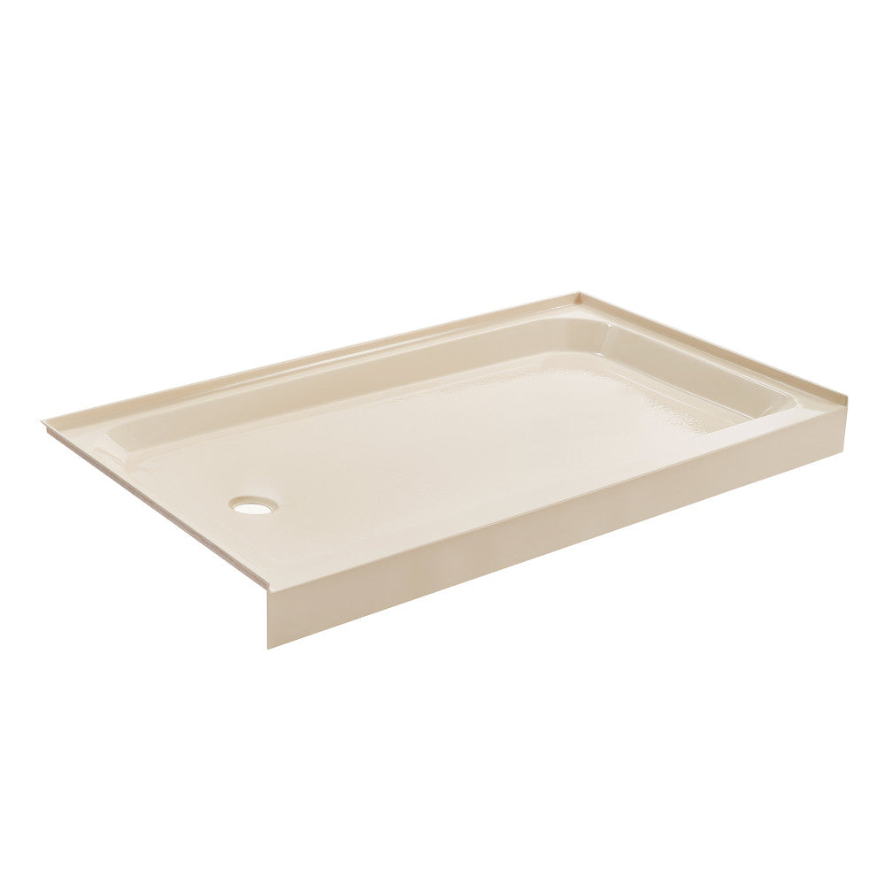 Voltaire 60 x 36 Single-Threshold, Left-Hand Drain, Shower Base in Biscuit