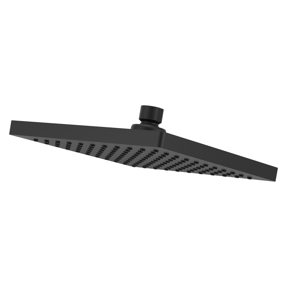 Modern Square 8 in. Raincan Showerhead in Matte Black