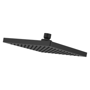 Modern Square 8 in. Raincan Showerhead in Matte Black