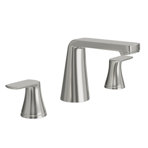 DAX Brass Two Handle Bathroom Faucet Spout, 4", Brushed Nickel DAX-8236C-BN