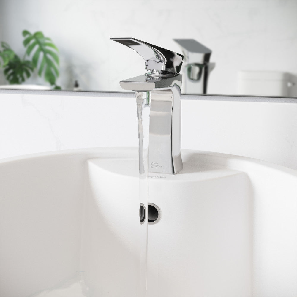 Monaco Single Hole, Single-Handle, Bathroom Faucet in Chrome