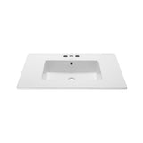 Voltaire 31 Vanity Top Sink with 3 Centerset Faucet Holes
