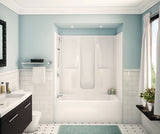 Aker SBW-3360 AcrylX Alcove Right-Hand Drain One-Piece Bodywrap Tub Shower in White
