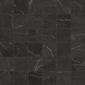 Anatolia Tile 2X2 La Marca Nero Honed 36 Piece Porcelain Mosaics. 1 Sheet = .96 Sf. 4501-0366-0 Nero Venato 2x2 Honed - premium natural stone mosaic tile from Anatolia Tile, available at PoshHaus showroom in Keene, NH