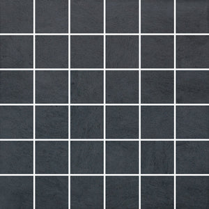 Anatolia Tile 2X2 Matte Black Cinq 36 Piece Ceramic Mosaics. 1 Sheet = 1.16 Sq. Ft. 4001-0006-0 (46-192) Black 2x2 - premium natural stone mosaic tile from Anatolia Tile, available at PoshHaus showroom in Keene, NH