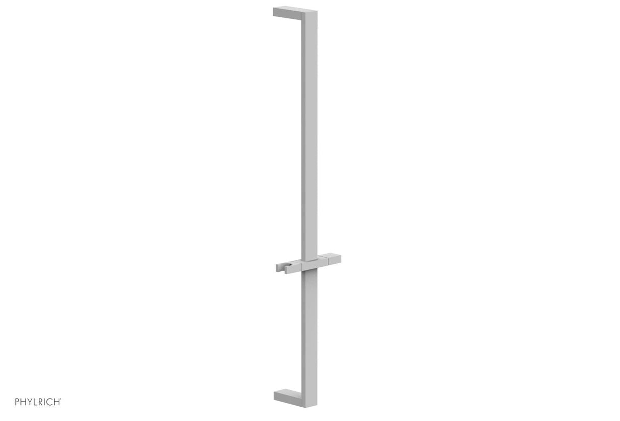 Phylrich 3-502-050 27" Flat Adjustable Slide Bar with Hand Shower Hook 3-502 - Satin White