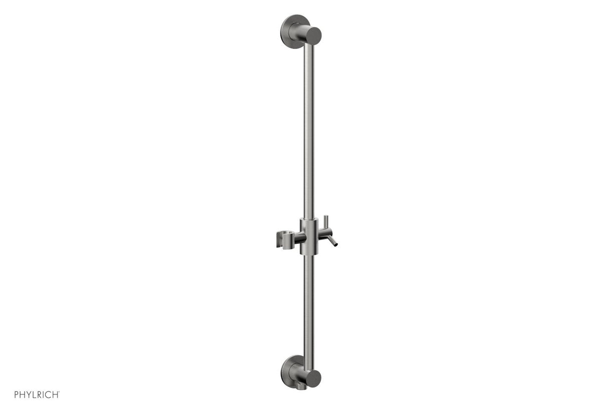 Phylrich 3-559-26D 24" Integrated Slide Bar with built in Hose Outlet 3-559 - Satin Chrome
