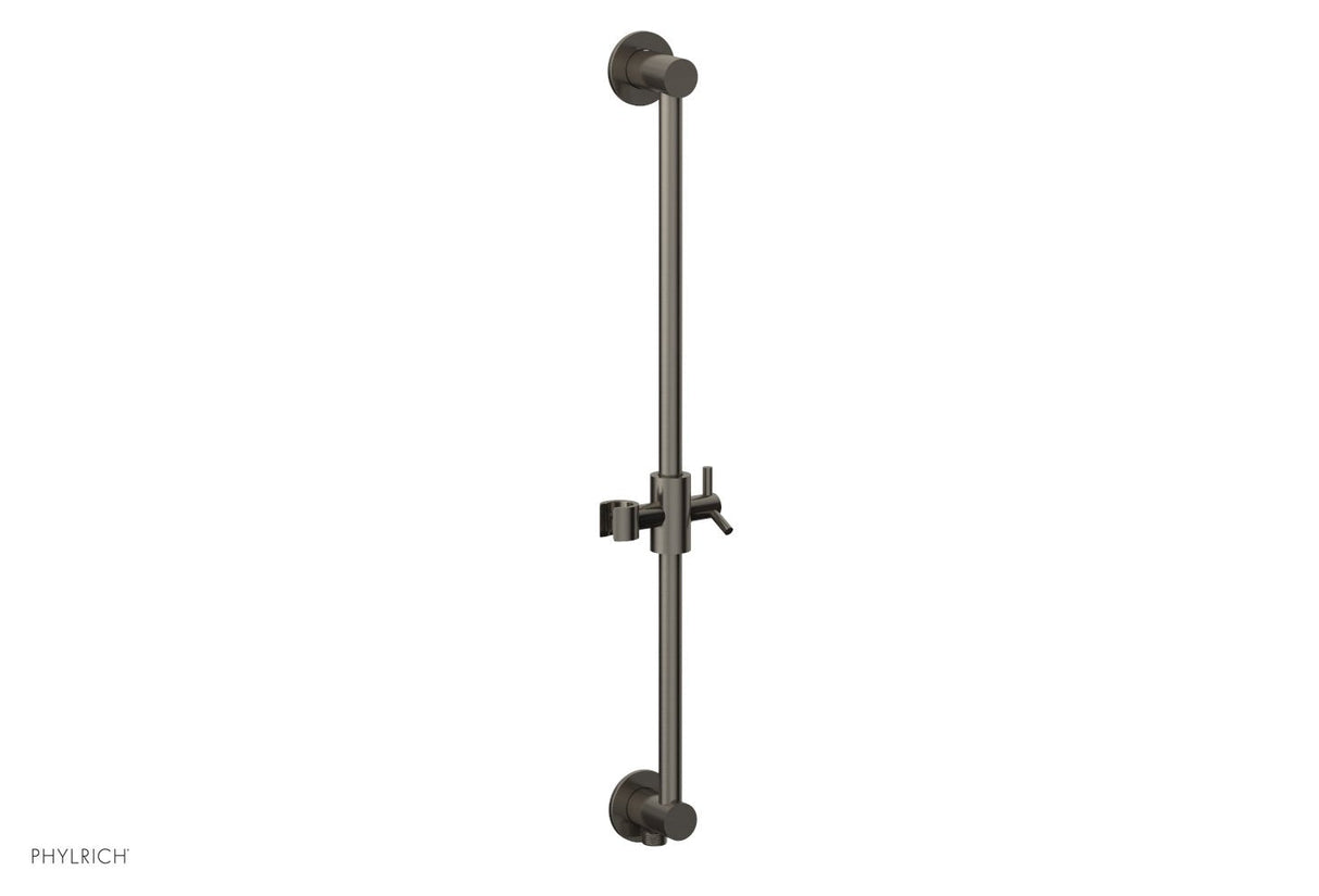 Phylrich 3-559-15A 24" Integrated Slide Bar with built in Hose Outlet 3-559 - Pewter